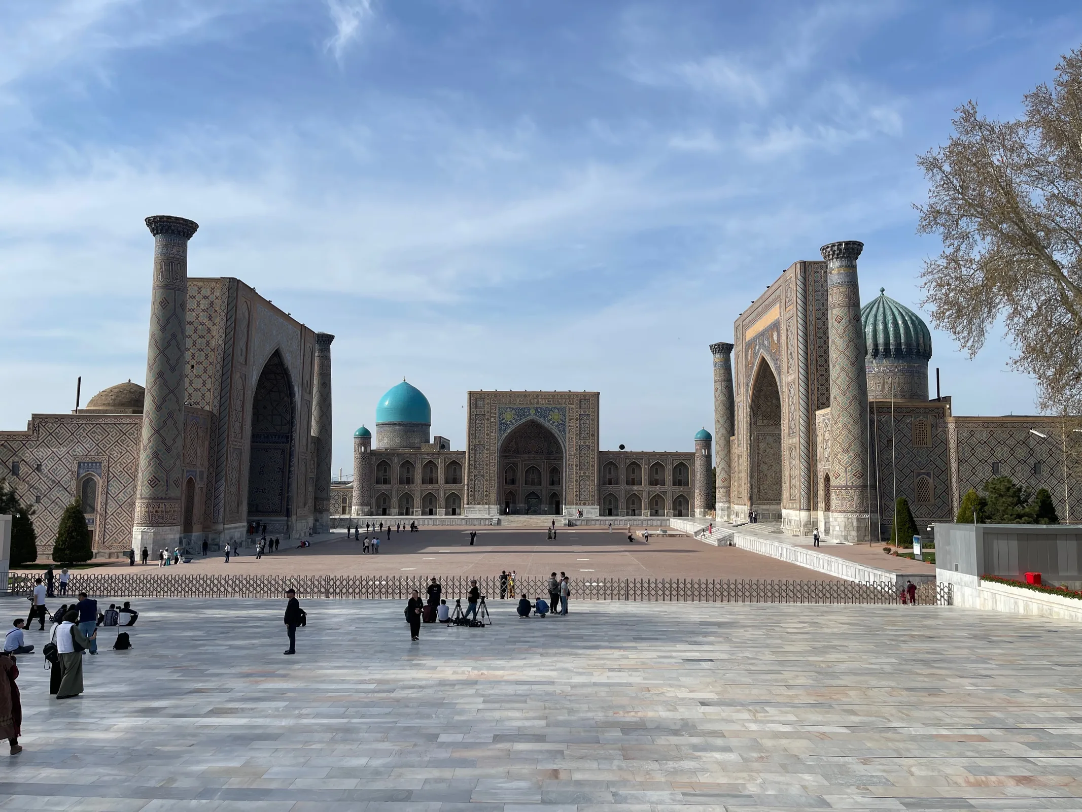 The three madrasahs of Registan Square in Samarkand